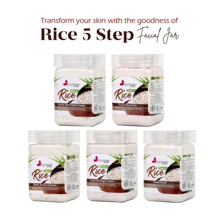 Cutish Rice 5 Steps Facial Jar Cutish