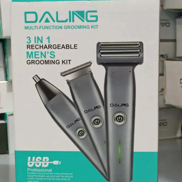 DALING DL-9218 3 In 1 Rechargeable Hair Clipper Daling