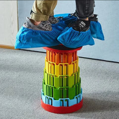 Telescopic Folding Plastic Stool - Outdoor Collapsible Stool - Each Cosmia.pk