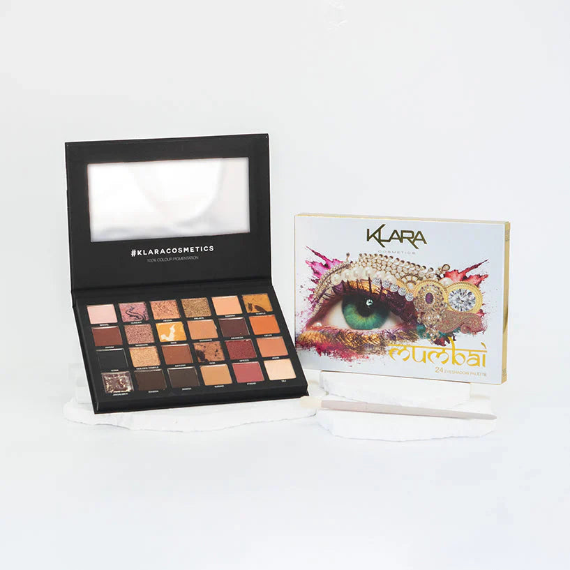 Klara Cosmetics 24-shade 'Mumbai' eyeshadow palette Klara Cosmetics