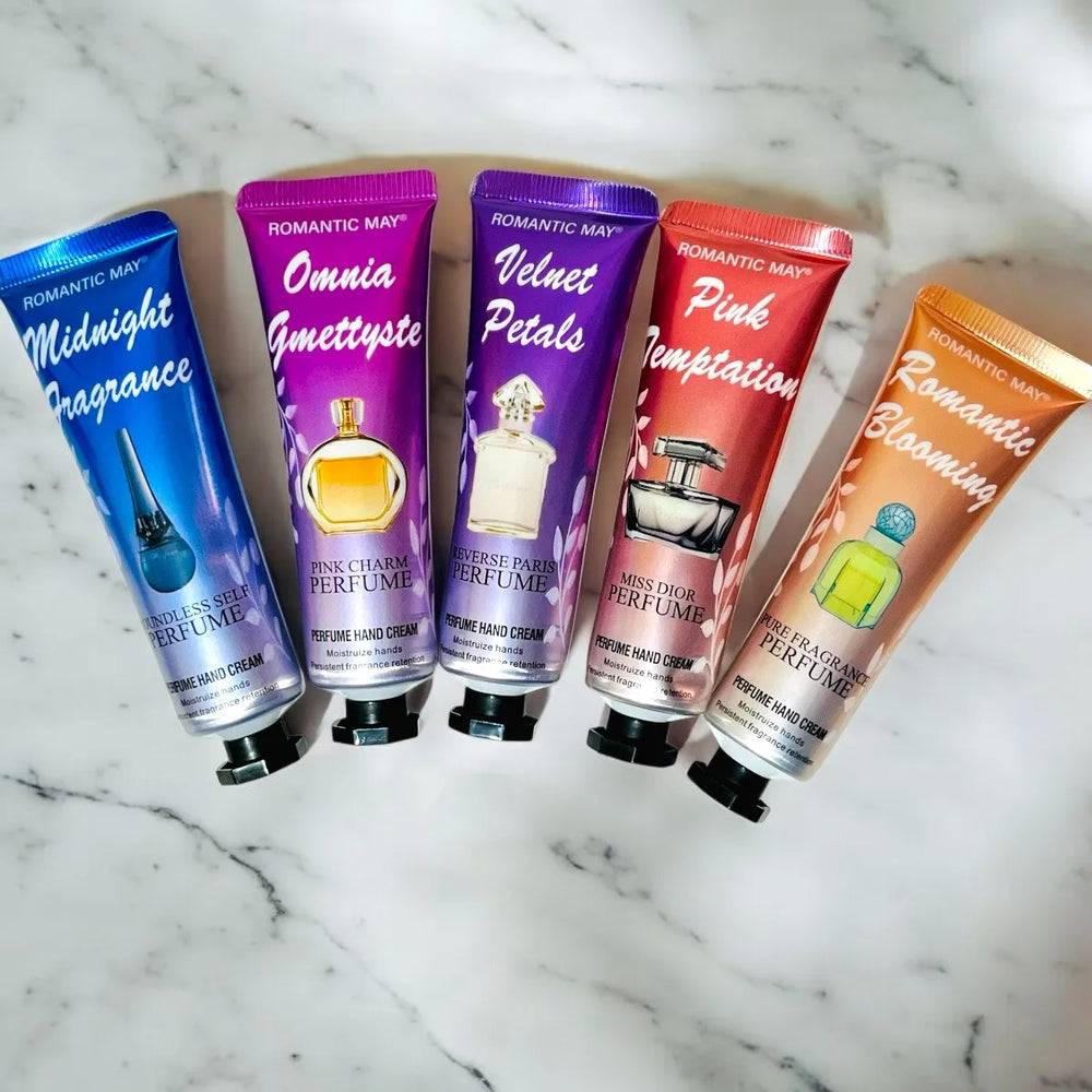 Romantic May 5 Pack Pocket Hand Cream Perfume Fragrance - Each 30g Romantic May