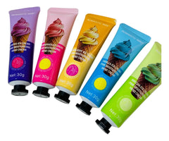 Romantic May 5 Pack Pocket Hand Cream, Moisturizing, Repairing Candy - Each 30g Romantic May