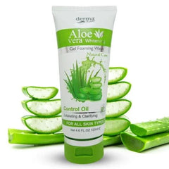 Derma Clean Aloevera Whitening Gel Foaming Face Wash - 120ml Derma Clean