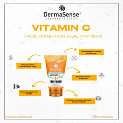 DermaSense Vitamin C Face Wash 100ml Derma Sense