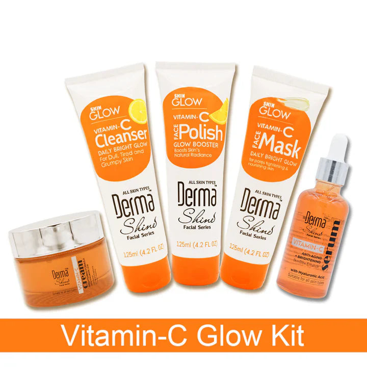 Derma Shine Vitamin-C Skin Glow Kit 5-in-1 Kit Derma Shine