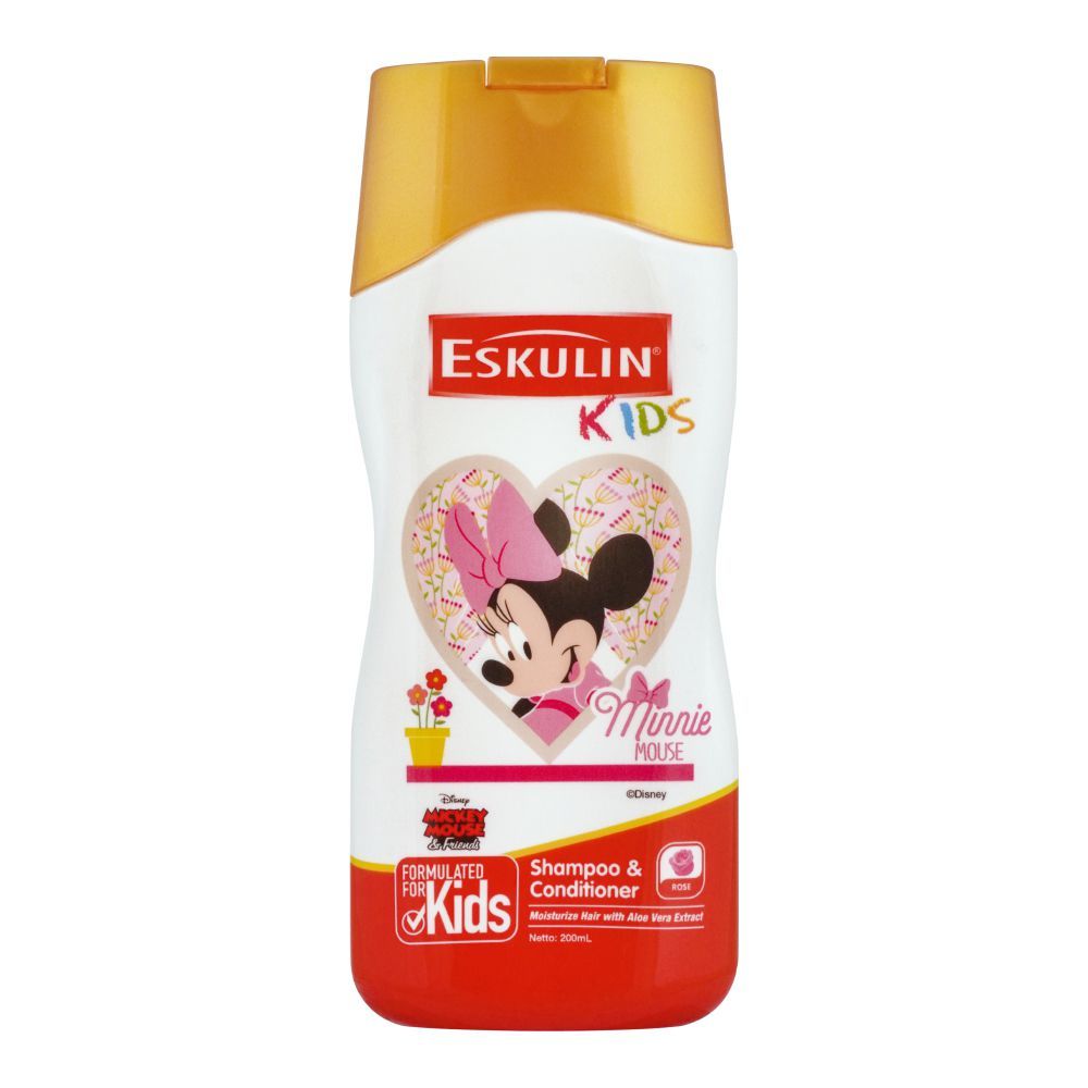 Disney Eskulin Kids Minnie Mouse Shampoo & Conditioner - 200ml Eskulin