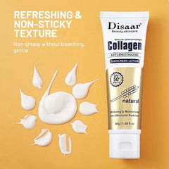 Dissar 100% Collagen Sunblock Whitening SPF 50 Sunscreen Lotion - 50g Disaar