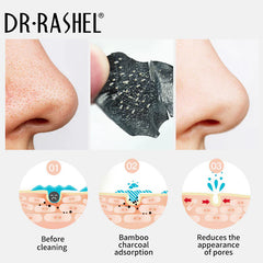 Dr Rashel - Black Charcoal Deep Cleansing Nose Strips - 6 Pcs DR.Rashel