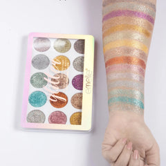 Emelie 15 Color Glitter Eyeshadow Palette Emelie
