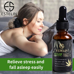 Estelin Multi purpose Face Body & Hair Hemp Oil - 30ml Estelin