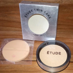 Etude Twin Cake And Puff – Compact Powder - SPF25 ETUDE
