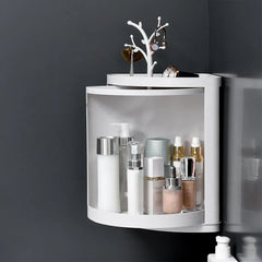 Multifunctional Revolving Triangle Shelf Cosmia.pk