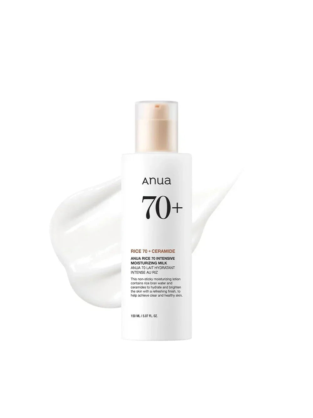 Anua 70 Rice Ceramide Intensive Moisturizing Milk 150ml Anua