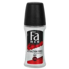 FA Men Dry Roll on Attraction Force 72H Protection Antiperspirant FA