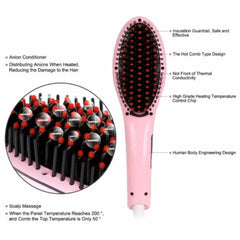 Marske Professional Electric Hair Straightening Brush Marske