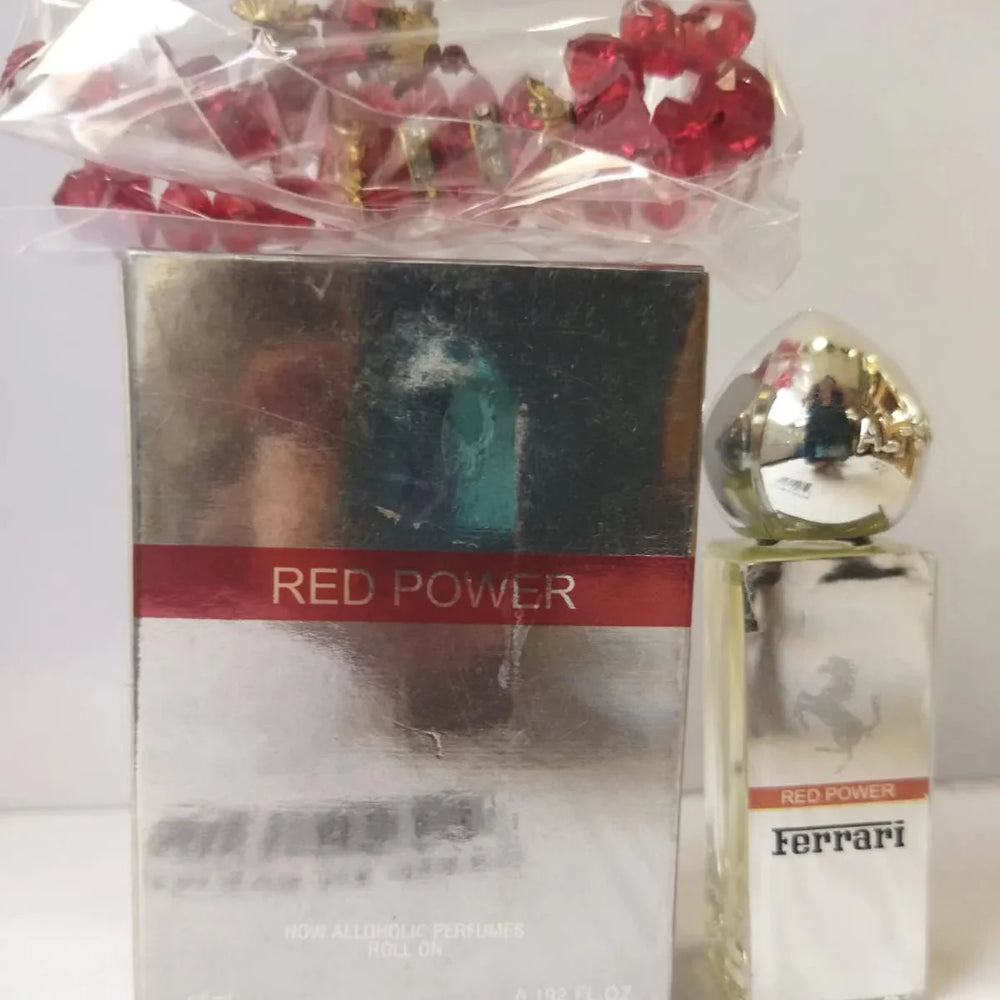 Ferrari Red Power Attar With Tasbeeh 6ml Ferrari