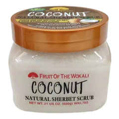 Fruit of the Wokali Coconut Natural Sherbet Scrub - 600g Wokali