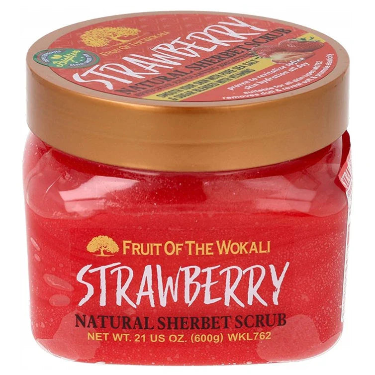Fruit of the Wokali Strawberry Natural Sherbet Scrub - 600g Wokali