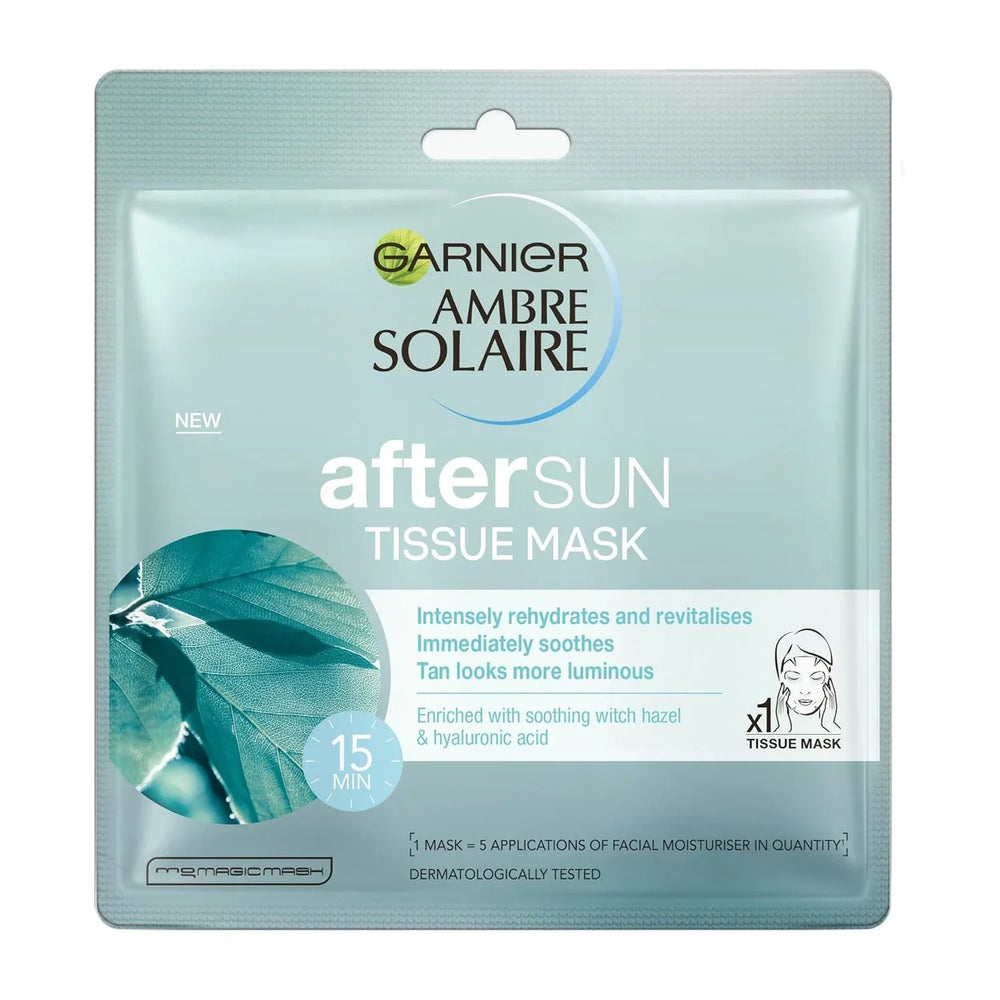 Garnier - Ambre Solaire After Sun Cooling Face Sheet Mask - 28g Garnier