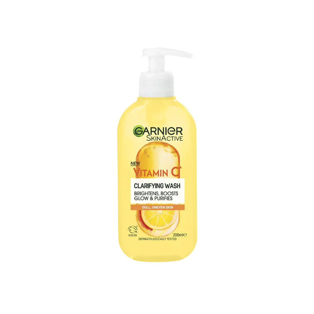 Garnier Vitamin C Clarifying Wash for Dull Uneven Skin - 200ml Garnier