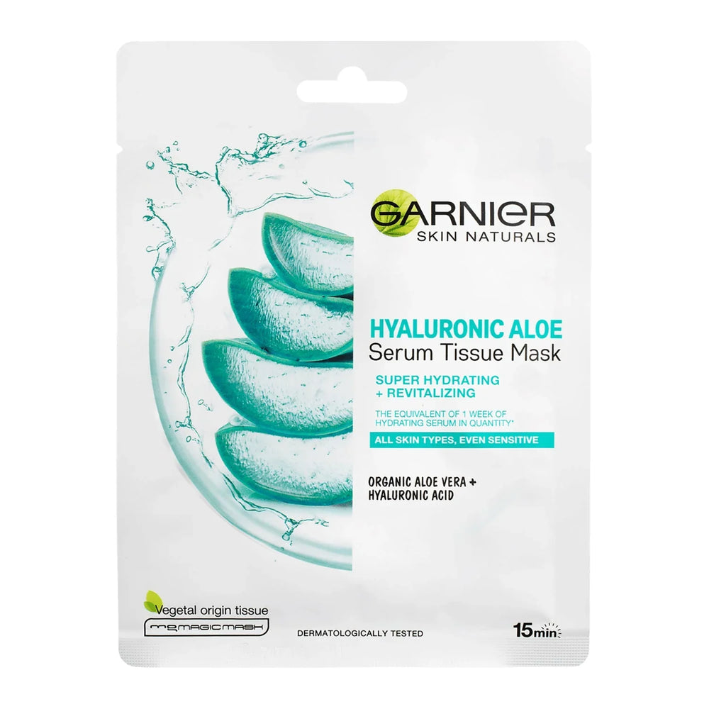 Garnier Hydra Bomb Hyaluronic Aloe Vera Serum Sheet Mask - 28g Garnier