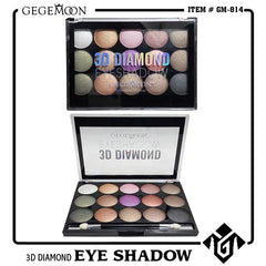 Gegemoon 15 Color 3D Diamond Eyeshadow Gege Moon