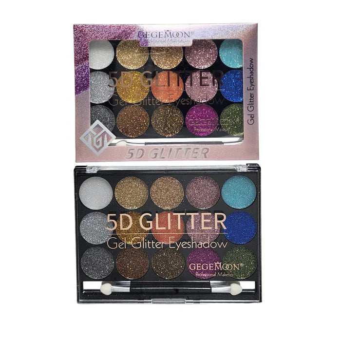 Gegemoon 5D Gel Glitter Eyeshadow 15 Colors Gege Moon