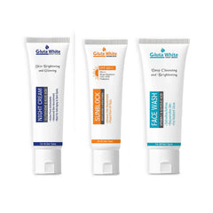 Gluta White Face Whitening Kit Trio Pack Gluta White