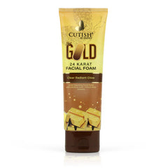 Cutish Gold 24 Carat Facial Foam 100gm Cutish