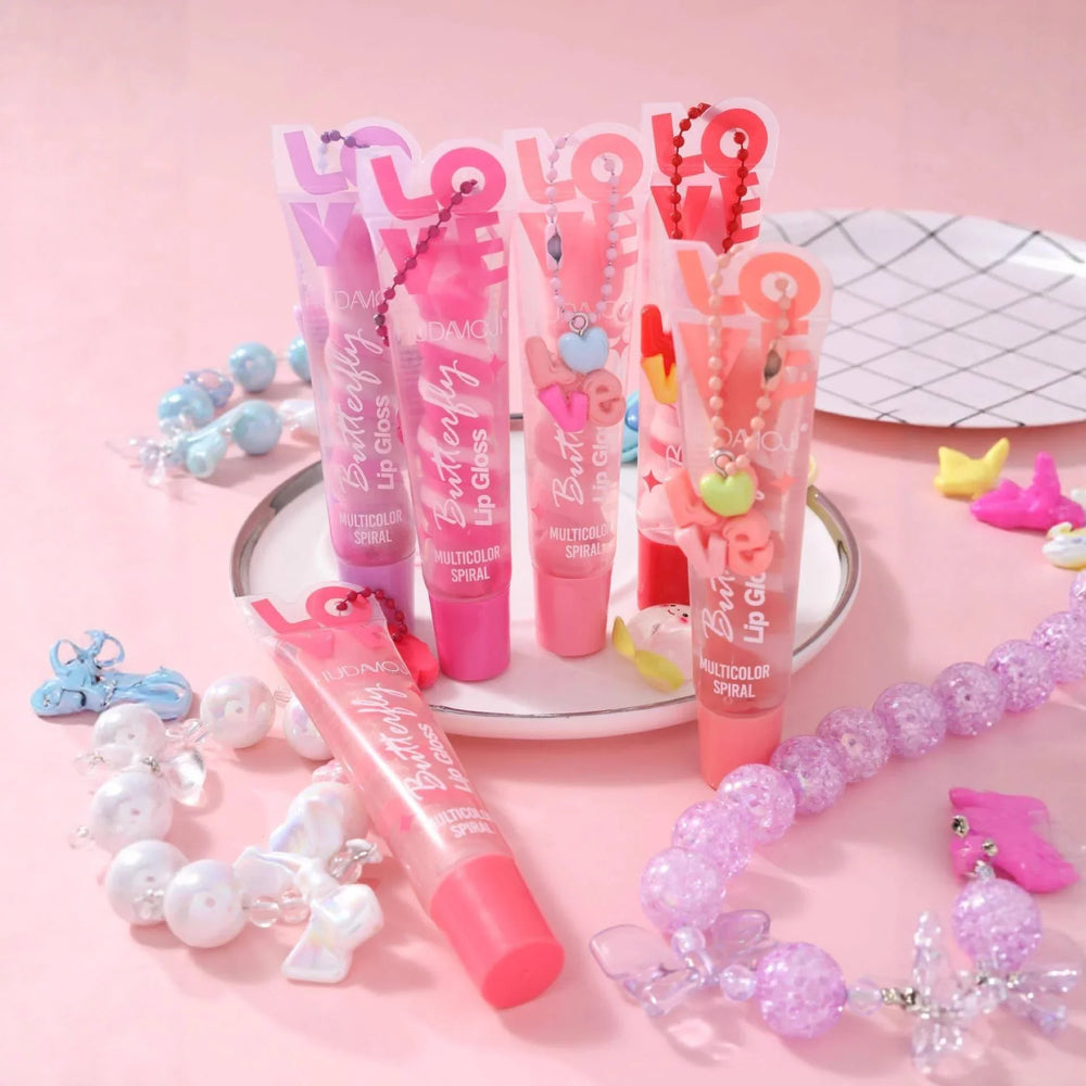HUDAMOJI Butterfly Love Multicolor Spiral Lip Gloss Hudamoji