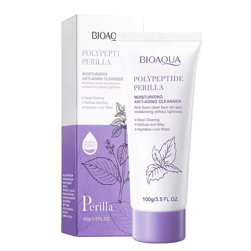 BIOAQUA Polypeptide Perilla Anti-Aging Facial Cleanser - 100g Bioaqua