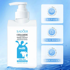 SADOER Ceramide Milk Moisturizing Lightening Face And Whitening Body Lotion - 500ml Sadoer