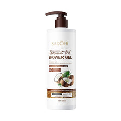 SADOER Nourishing Coconut Oil Mites & Acne Removal Shower Gel 500ml Sadoer