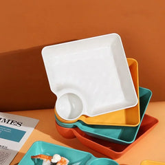 Multifunctional Durable Eco-Friendly PP Plastic Serving Plate - 4Pcs Cosmia.pk