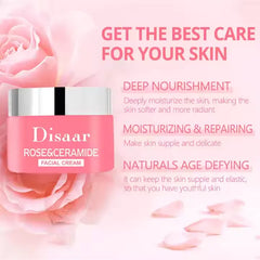 Disaar Rose Ceramide Repair and Brightening Facial Cream - 50g Disaar