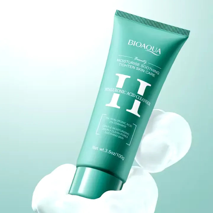 BIOAQUA Hyaluronic Acid Deep Cleaning Acne Oil Control Facial Cleanser - 100g Bioaqua