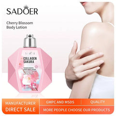 Sadoer Collagen Sakura Moisturizing Whitening Brighten Body Lotion Sadoer