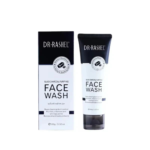 Dr.Rashel Black Charcoal Purifying Face Wash - 100g DR.Rashel