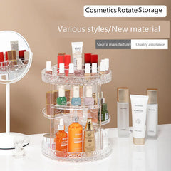 360° Rotating Acrylic Diamond Cosmetic Organizer Cosmia