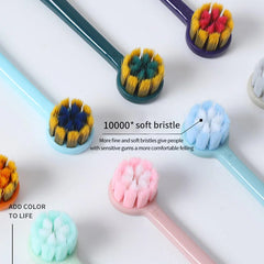 Plastic Plain Stellar Round Head Toothbrush - Each Cosmia.pk
