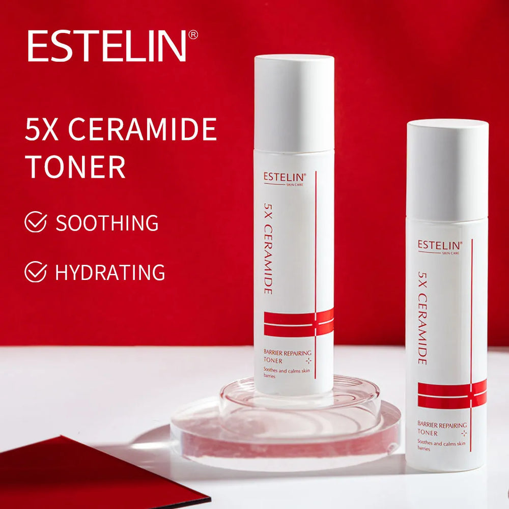 ESTELIN 5X Ceramide Moisturizing Smoothing Essence Toner - 100ml Estelin