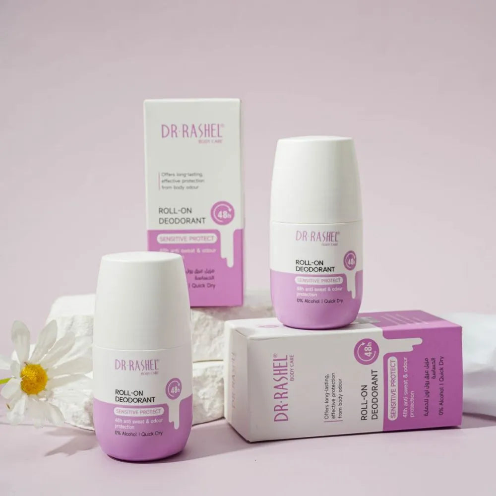 Dr. Rashel Vegan With Lavender Rose Coconut Scents Roll-On Deodorant 48H Protection - 50ml Dr. Rashel