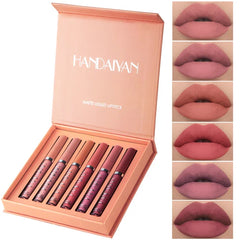 Handaiyan 6-Piece Matte Liquid Lipstick Multicolour Handaiyan