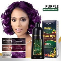 AUGEAS 3-in-1 Herbal Hair Purple Color Shampoo – 500ml Augeas