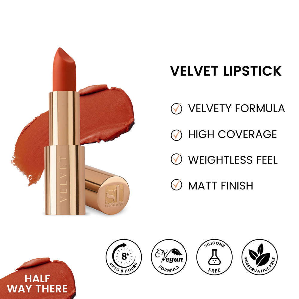 ST London - Velvet Ultra Matt Lipstick - Half way there cosmia.pk