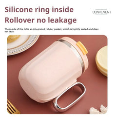 Stainless Steel Mug with Lid Custom Casual Cup Flask Thermos Cosmia.pk