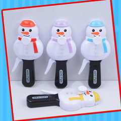 Mini Plastic Cartoon Christmas Snowman Fan Toy Cosmia.pk
