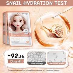 BIOAQUA Snail Pearl White Tea Hydrating Oil Control Facial Mask Bioaqua