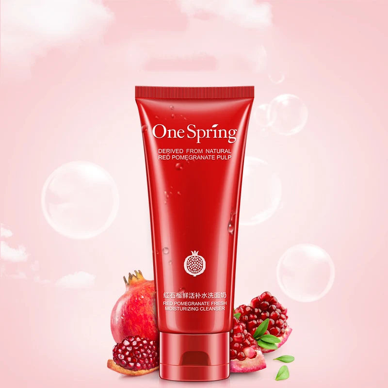 ONE SPRING Red Pomegranate Fresh Moisturizing Cleanser – 100g One spring