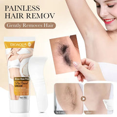 BIOAQUA Rice Raw Pulp Smoothing Hair Removal Cream - 60gm Bioaqua